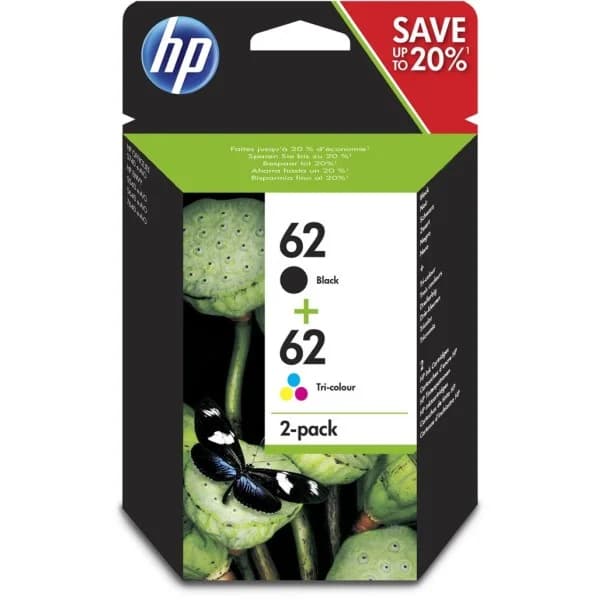 Pack Tinteiros HP Nº62 - N9J71AE