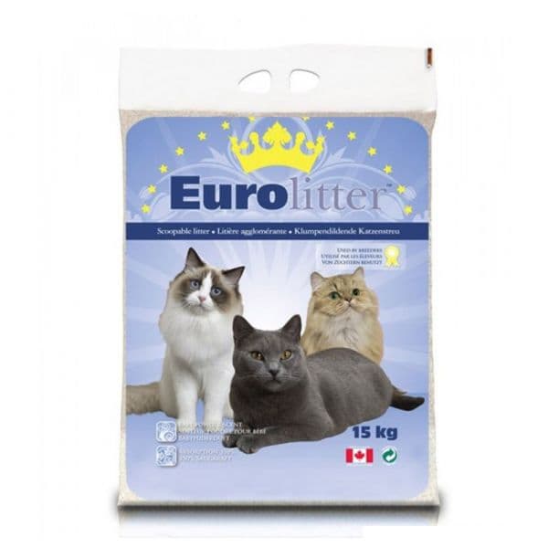 EuroLitter Areia Aglomerante Gato 15Kg