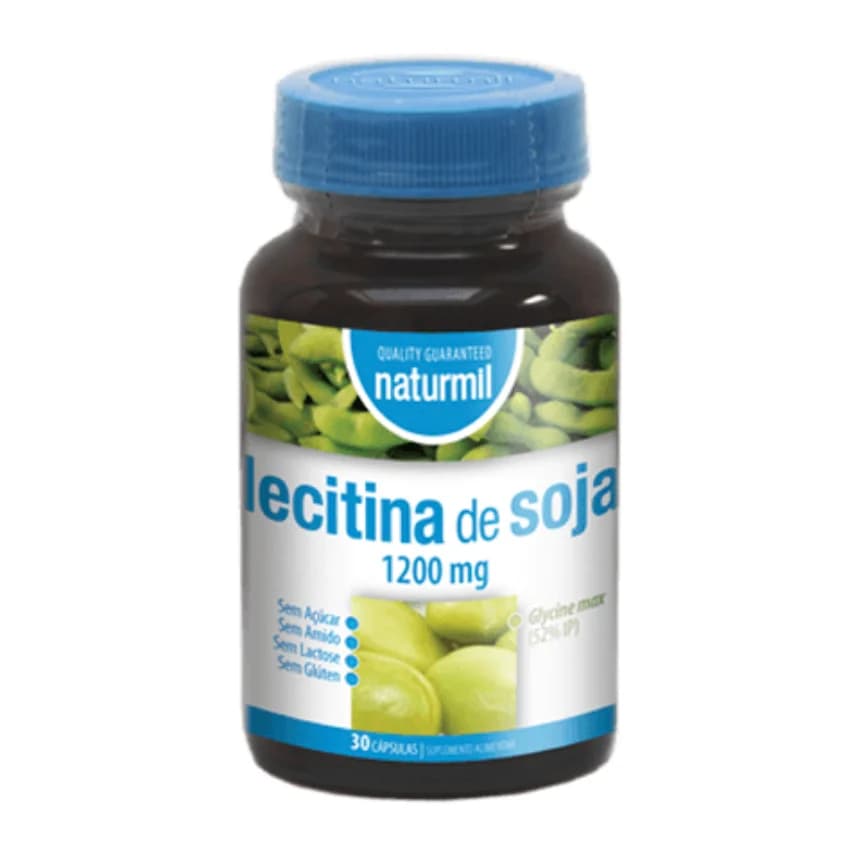 Naturmil Lecitina de Soja 1200mg 30 Cápsulas