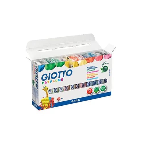 Giotto Plasticina Patplume Conjunto Sortido 12x150gr