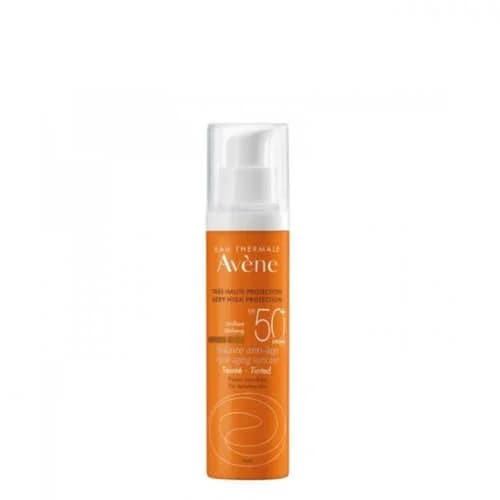 Protetor Solar Avène Sun Very High Protection Anti-Aging Tinted Suncare SPF50+ 50ml