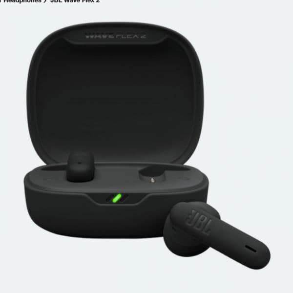 JBL Auriculares Bluetooth TWS Wave Flex 2 Black