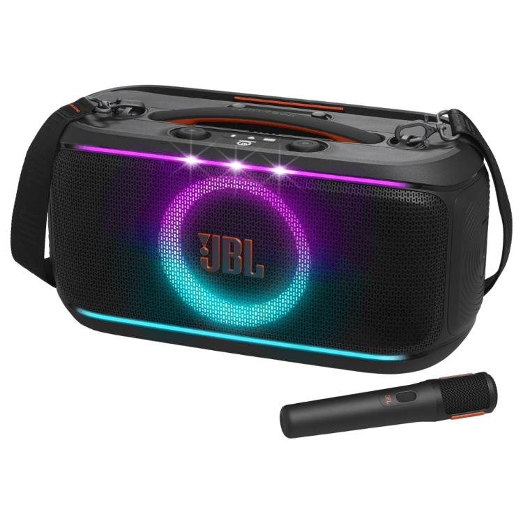 JBL PartyBox On-The-Go 2 Coluna Bluetooth + Microfone Black