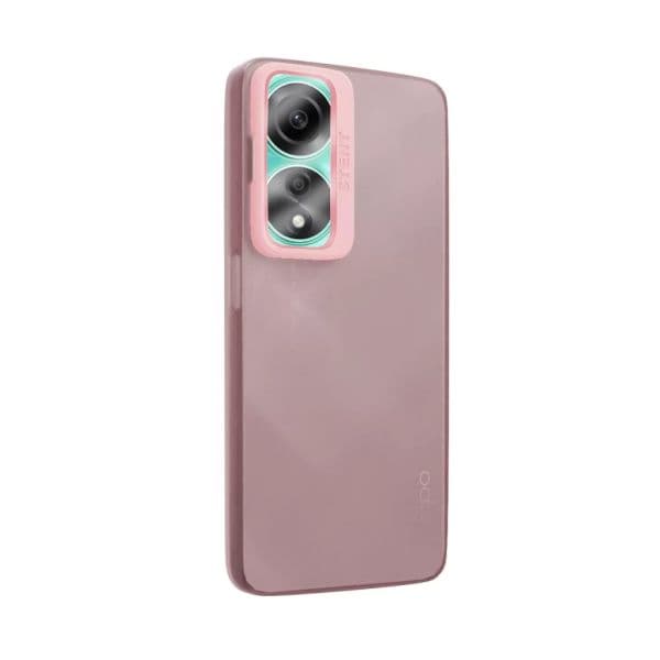 Capa Silicone Mate com Suporte Oppo A58 5G/ A78 5G Pink
