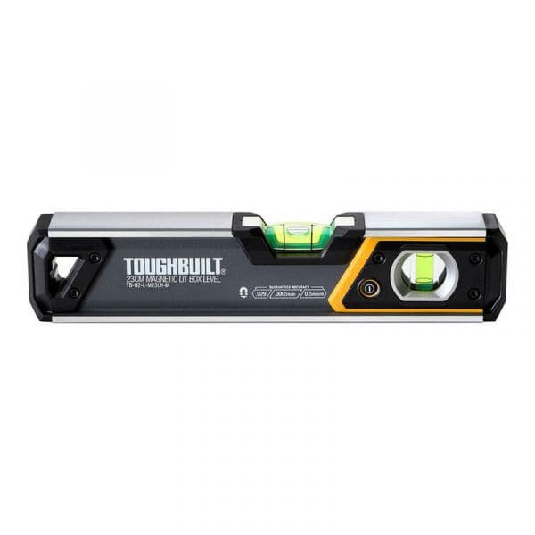 Toughbuilt Nível Tubular Magnético Iluminado TB-H2-L-M23-LH-M 23 cm