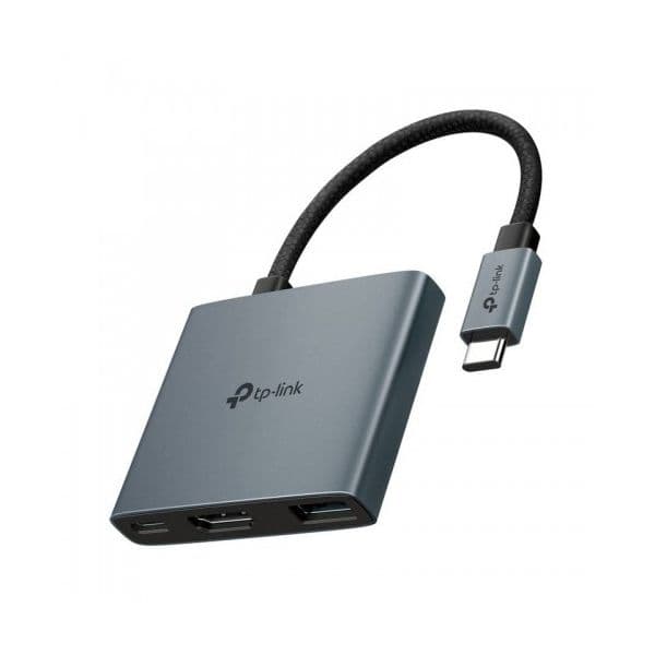 TP-Link Hub Type-C 1 Porta USB3.0 + Type-C + HDMI Cinza - UH3020C