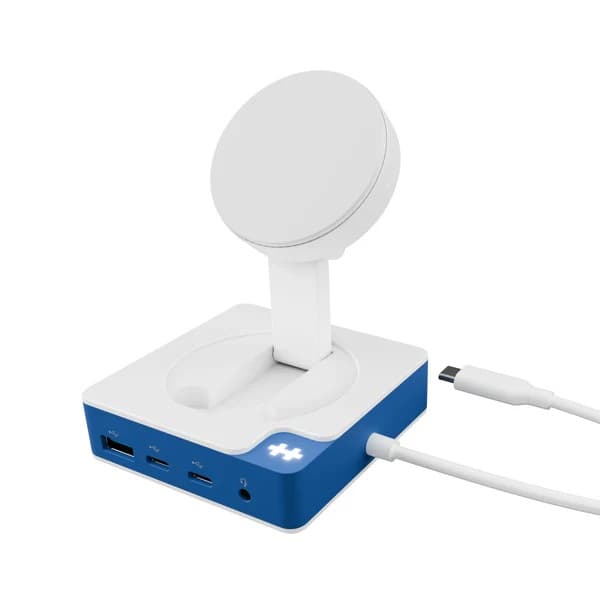 Targus Hub USB-C HyperDrive Flex MagCharge Blu 5 Portas com Carregamento Sem Fios