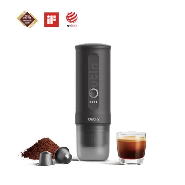 Máquina de Café Outin Nano Expresso Portátil Space Grey