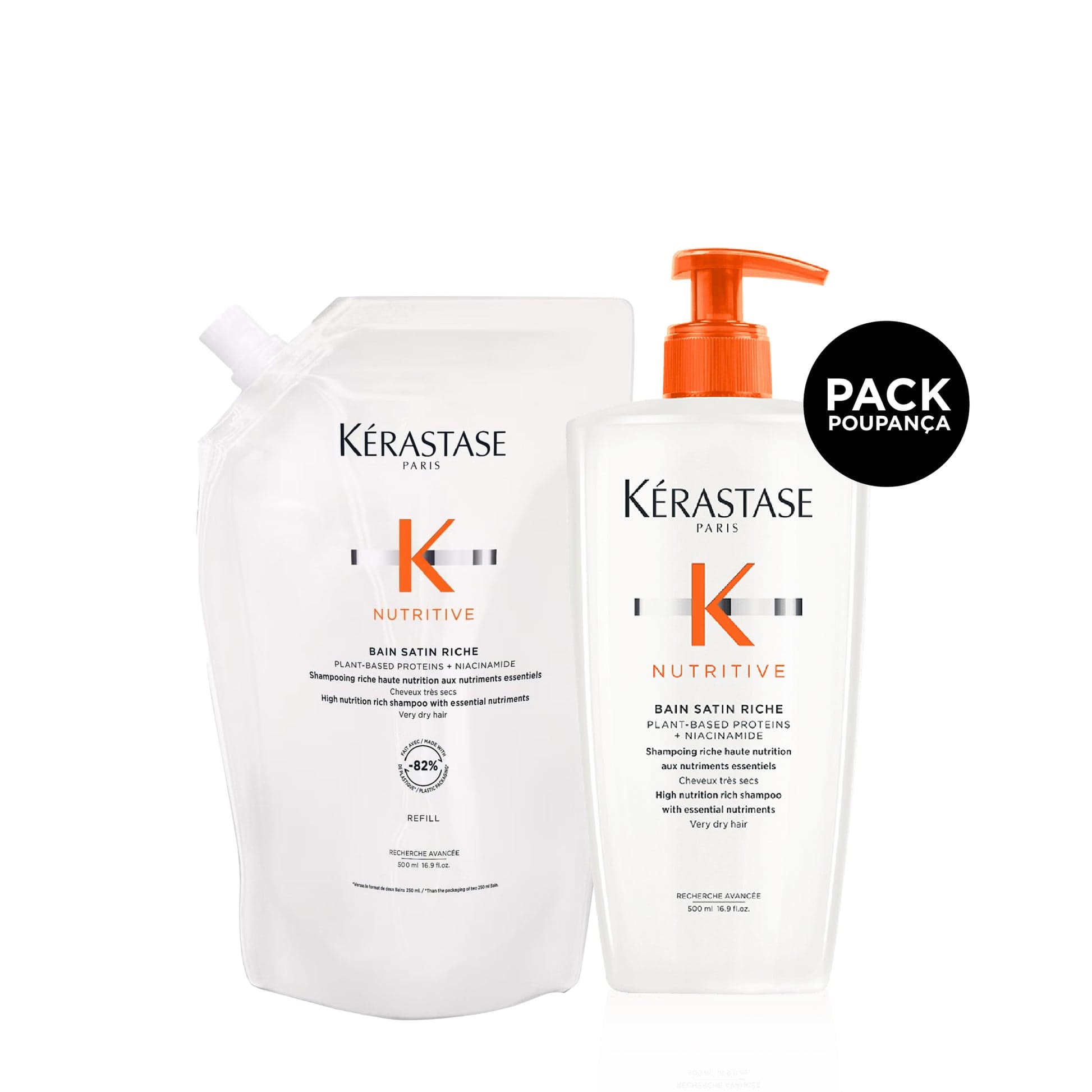 Kérastase Pack Nutritive Bain Satin Riche 500ml + Refill