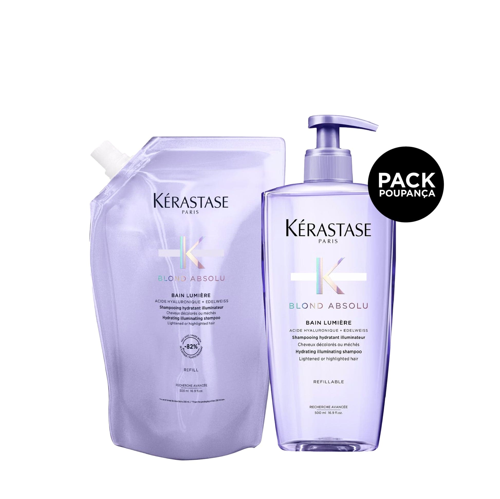 Kérastase Pack Blond Absolu Bain Lumiere 500ML + Refill
