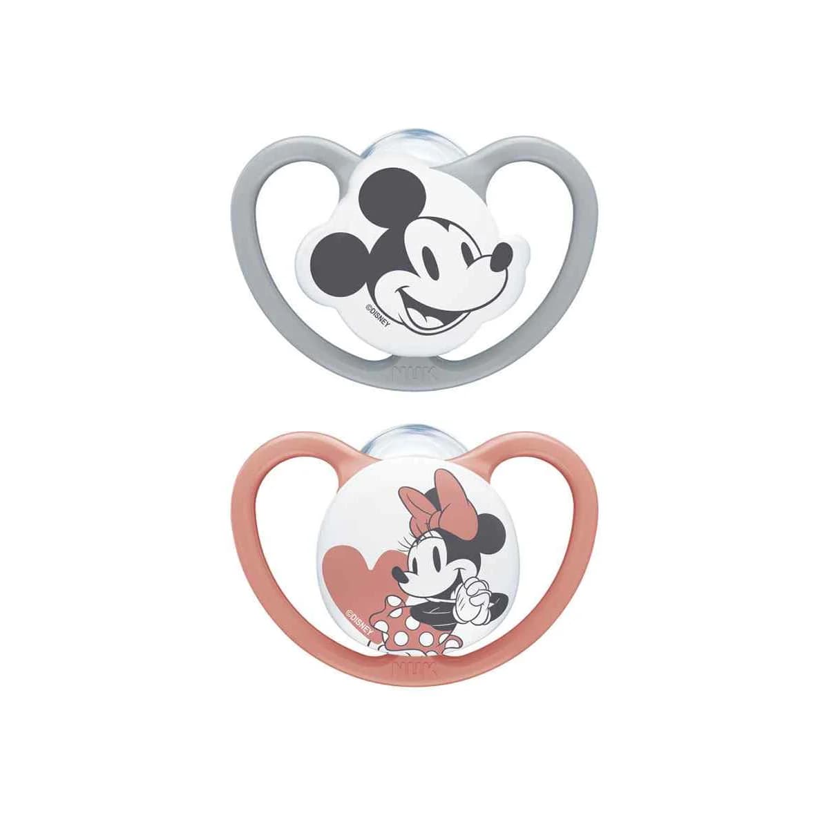 Nuk Space 2 Chupetas Silicone Disney Mickey 0-6 Meses