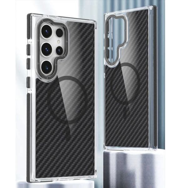 Capa para para Samsung Galaxy S24 Ultra Carbono Magsafe