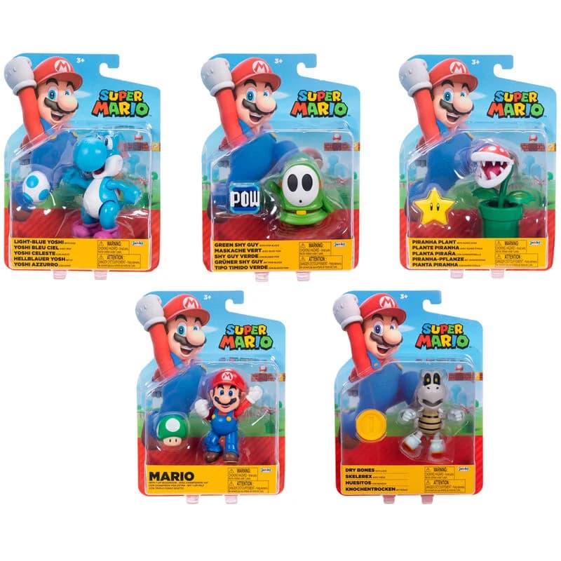 Figura wave 40 Super Mario Bros 10cm (Sortido)