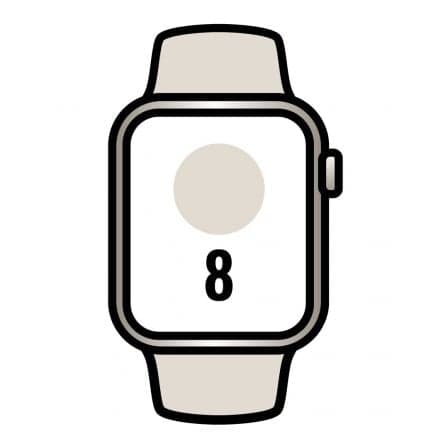 APPLE WATCH SERIES 8 GPS CELLULAR 41MM CAJA DE ALUMINIO BLANCO ES