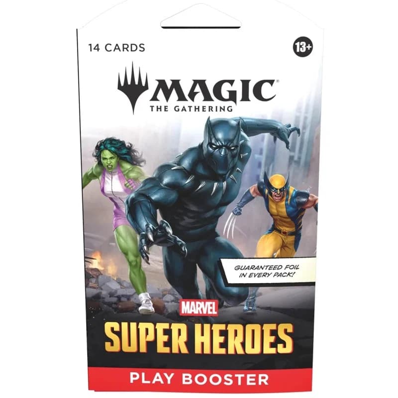 Wizards of the Coast Magic: The Gathering Marvel Super Heroes Sleeved Play Booster