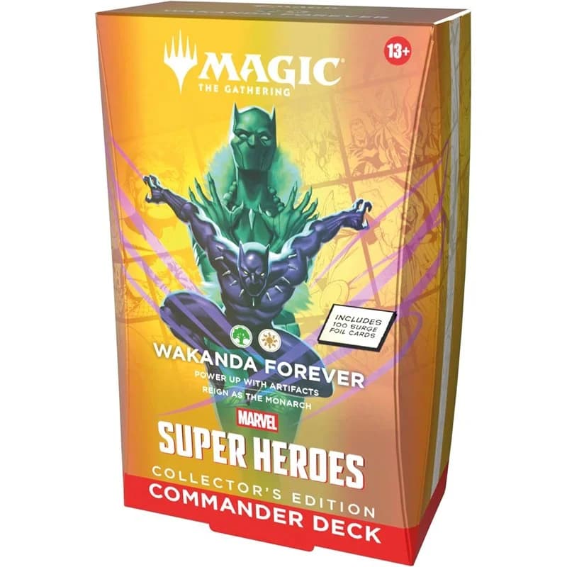 Wizards of the Coast Magic: The Gathering Marvel Super Heroes Wakanda Forever Commander Deck Collector's Edition