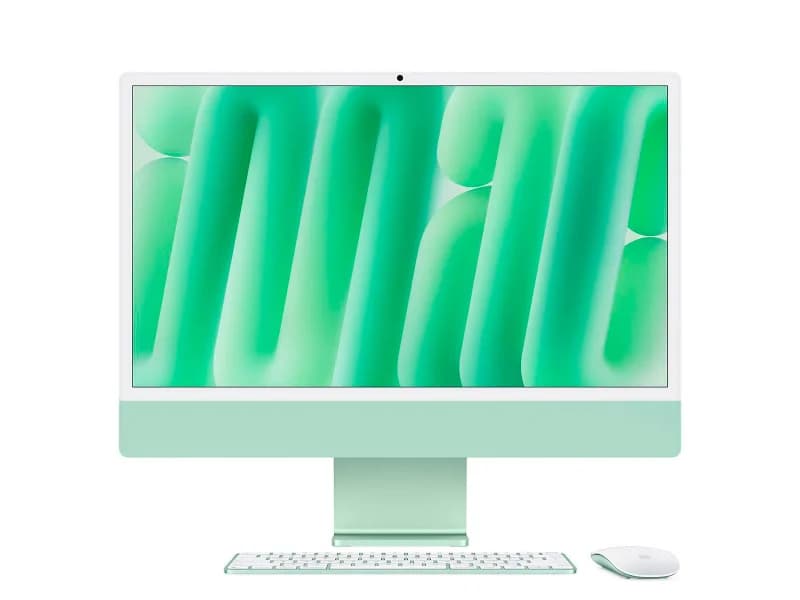 Apple iMac 24" M4 CPU 10-core GPU 10-core SSD 256GB 16GB RAM Verde