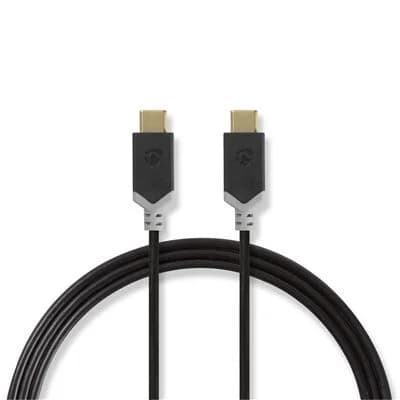 Nedis CCBW64700AT20 Cabo Usb 2 M Usb 3.2 Gen 1 (3.1 Gen 1) Usb C Preto