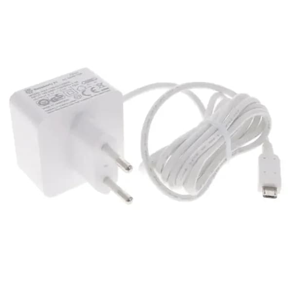 Raspberry Pi Fonte de alimentação 2.5A micro-USB Branca