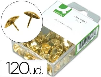 Q-Connect Caixa 120 Pioneses Gold - KF02018