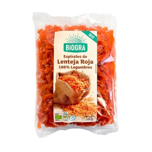 Biográ Espirais de Lentilhas Vermelhas Bio 250g