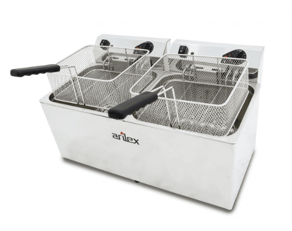 Fritadeira Eléctrica 10+10L Trifásica