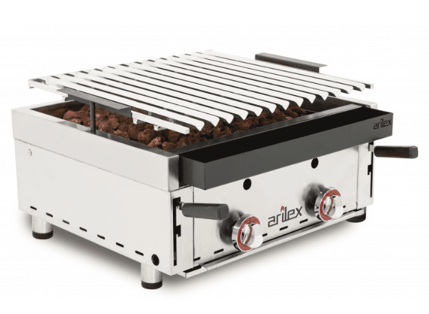 Grelhador a Gás Com Grill Inox Ajustável Em 3 Alturas 6000X600X260
