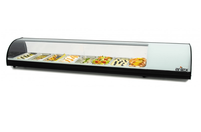 Vitrine Refrigeradas Capacidade 8 GN1/3 Branco