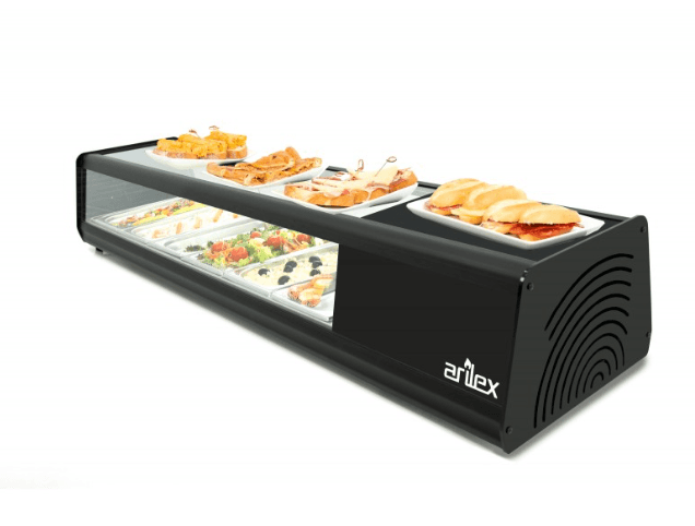 Vitrine Refrigerada Capacidade 4-GN1/3 Preto