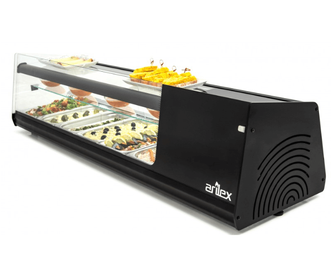 Vitrine Refrigerada Bandejas 6 c/3 Níveis GN1/3 Preto