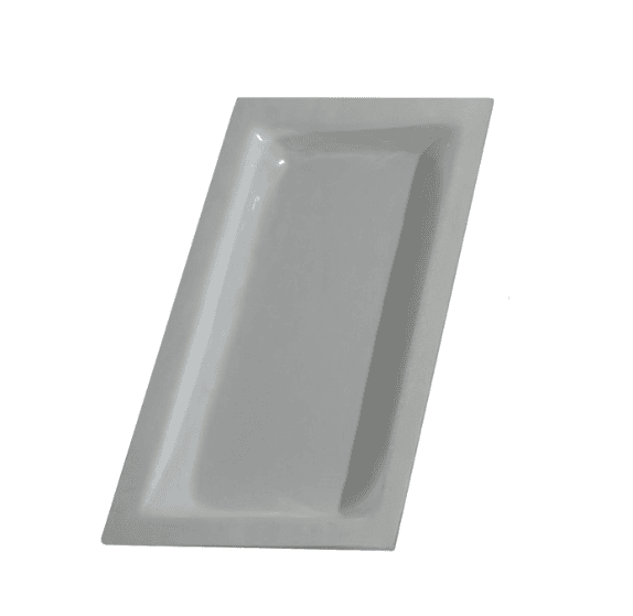 Bandeja de vidro branco GN1/3-40 mm