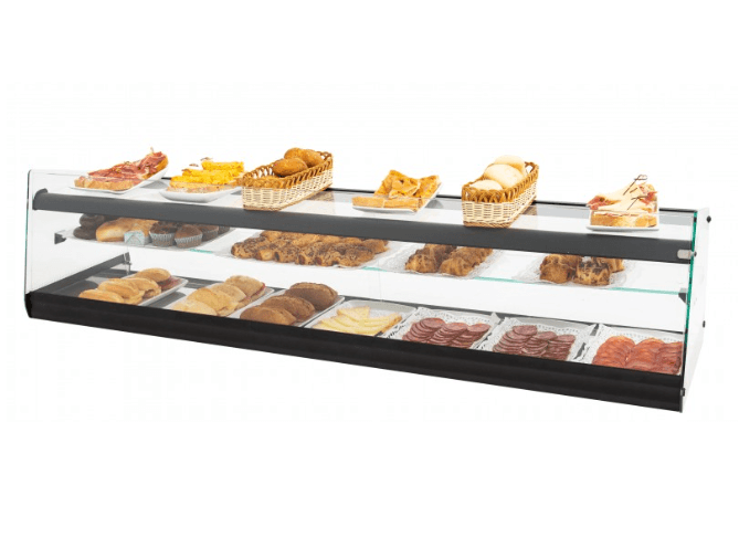 Vitrine neutra de 3 andares 10 GN 1/3