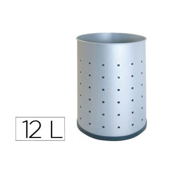 Sie Cesto Papéis Metálico 315x215mm 12l Prata - 52777