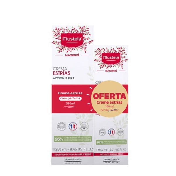 Mustela Maternidade Creme Estrias 3 em 1 250ml + Creme 150ml