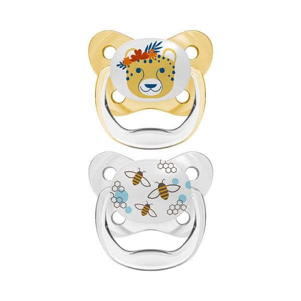 Dr Brown´s 2 Chupetas Prevent Borboleta 6-18m Amarela