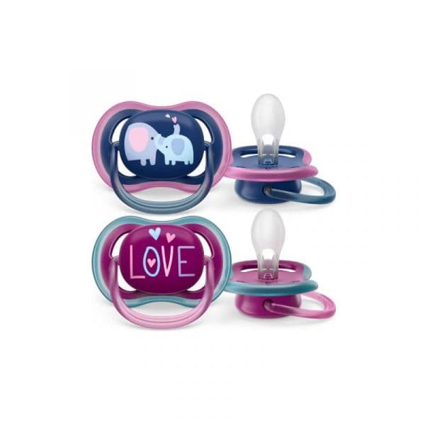 Philips Avent Pack 2 Chupetas Ultra Air Deco +18m Menina