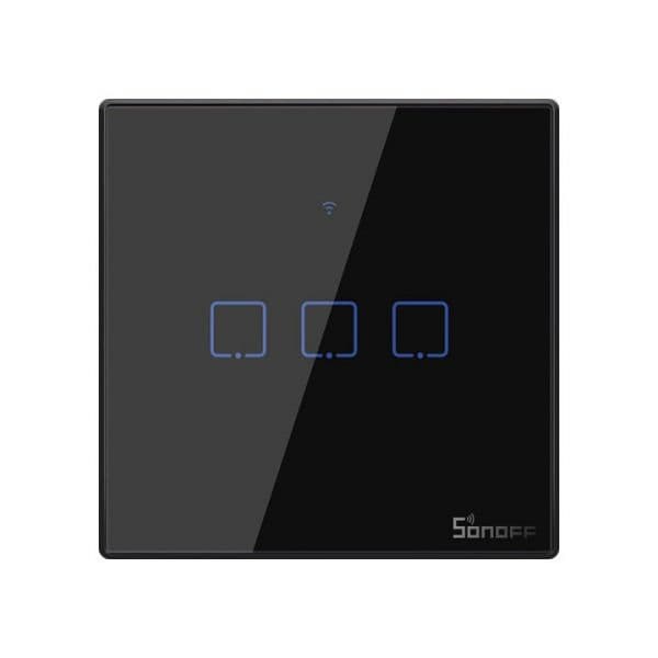 Sonoff Interruptor T3EU3C-TX (Preto) - Sonoff - T3EU3
