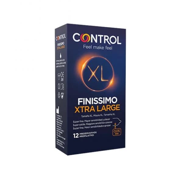 Control Preservativo Finissimo Xtra Large 12 Unidades