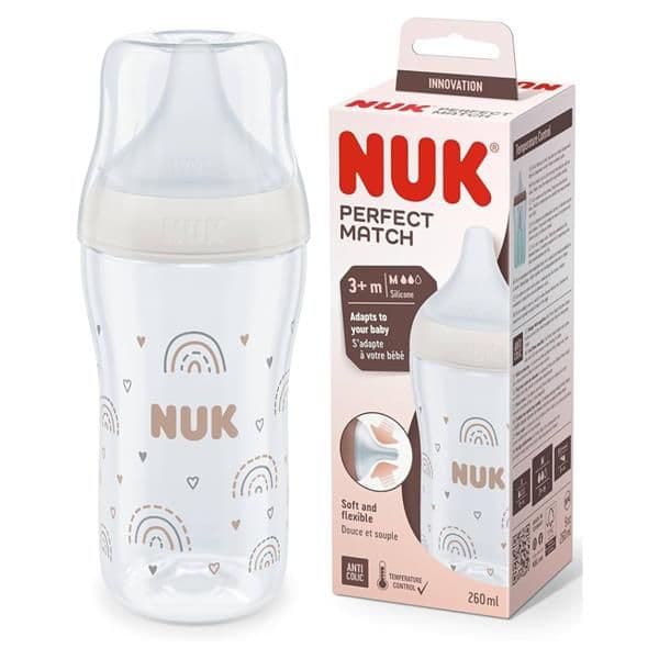 Nuk Biberão Perfect Match Rainbow Tamanho M (+3 meses) 260ml