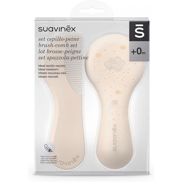 Suavinex Conjunto Escova e Pente Branco