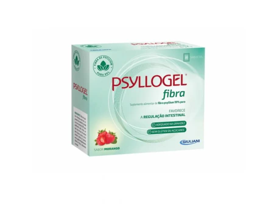 Psyllogel Fibra Morango 20 Saquetas