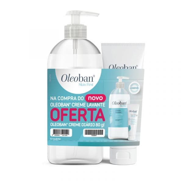 Oleoban Creme Lavante Pele Seca e Sensível 450ml + Creme Diário 80g