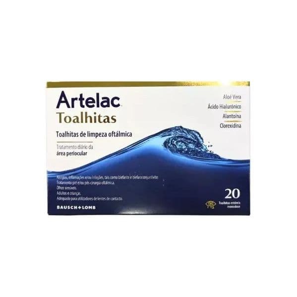 Artelac Toalhitas Oftálmicas 20 Toalhitas