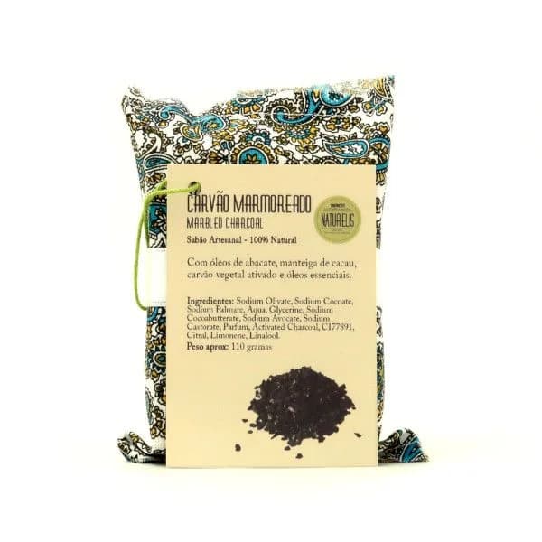 Naturelis Sabonete Artesanal 100% Natural Carvão Vegetal Activado Acne 110g