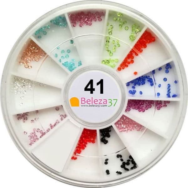 Roda 41 Cristais Multicolor 1mm