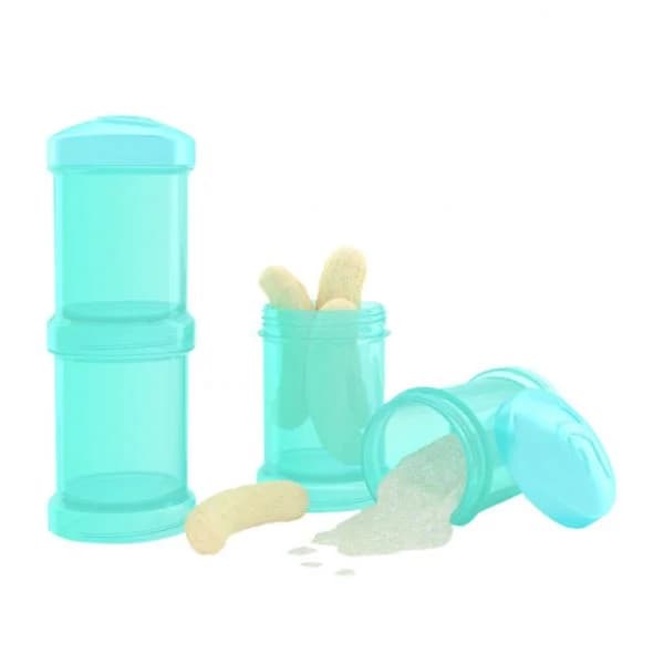 Twistshake Doseador de Leite em Pó 2x 100ml Turquesa