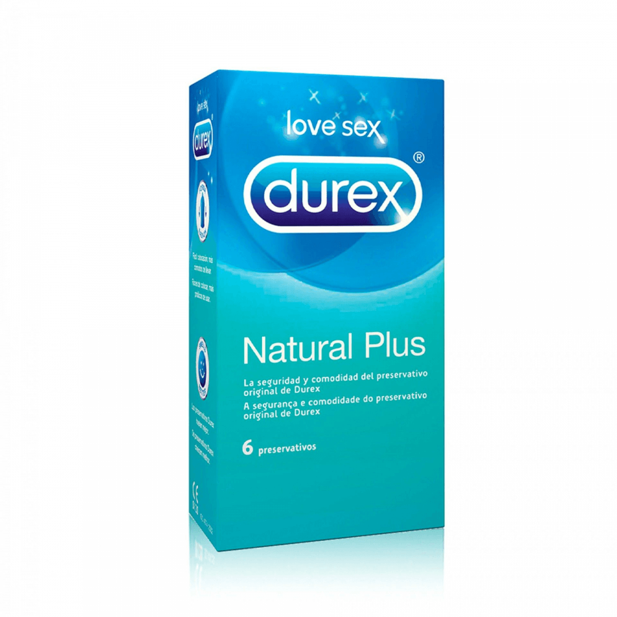 Durex Preservativos Natural Plus x6