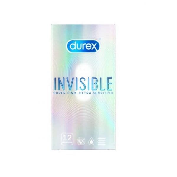 Durex Preservativos Invisible Extra Sensitivo x12
