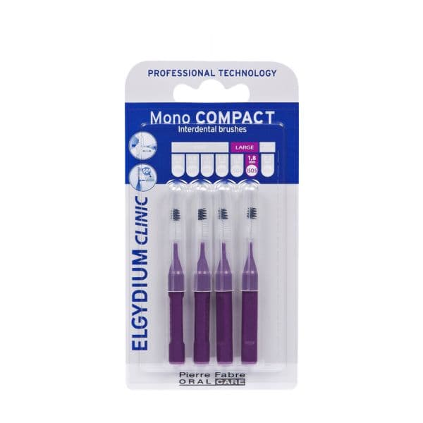 Elgydium Escovilhão Compact Mono Roxo 4 Unidades