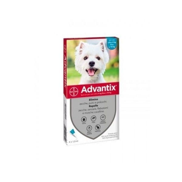 Bayer Advantix 100 Cão 4-10Kg 4 Pipetas